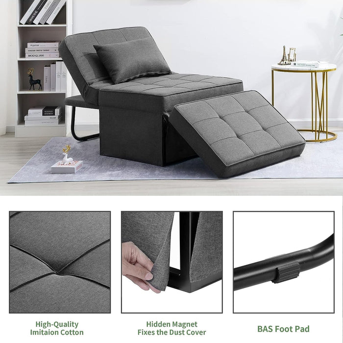 Multi - Functional Sofa Bed With Adjustable Backrest Design - ShipItFurniture