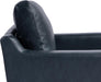Navy Blue Faux Leather Loveseat with Sturdy Frame - ShipItFurniture
