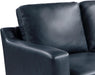 Navy Blue Faux Leather Loveseat with Sturdy Frame - ShipItFurniture
