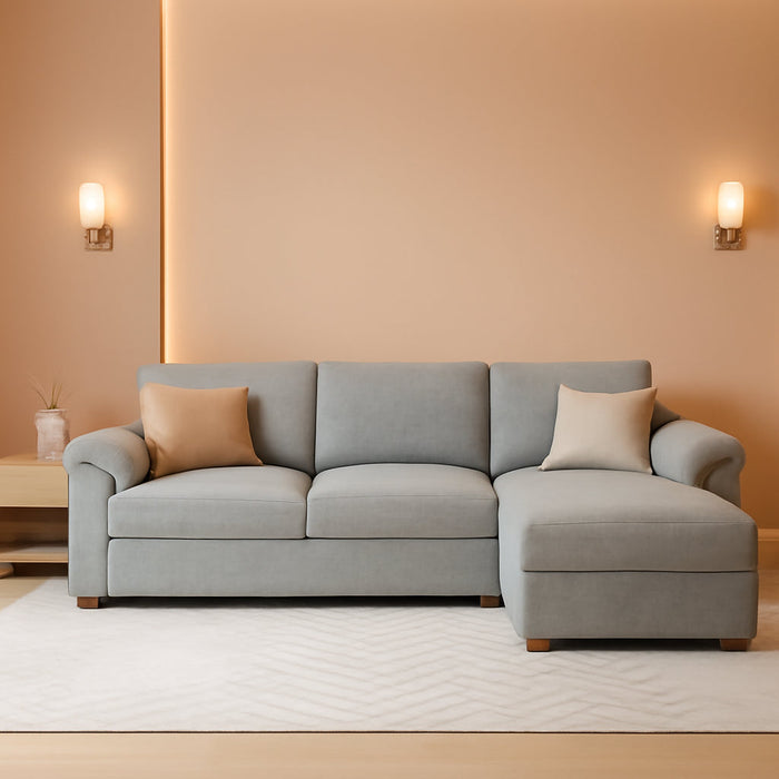 Oversized Deep Seat L Shape Sectional Sofa with Ottoman - ShipItFurniture