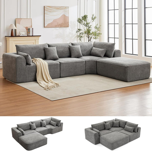 Oversized Modular Sectional Sofa with Memory Foam Comfort - ShipItFurniture