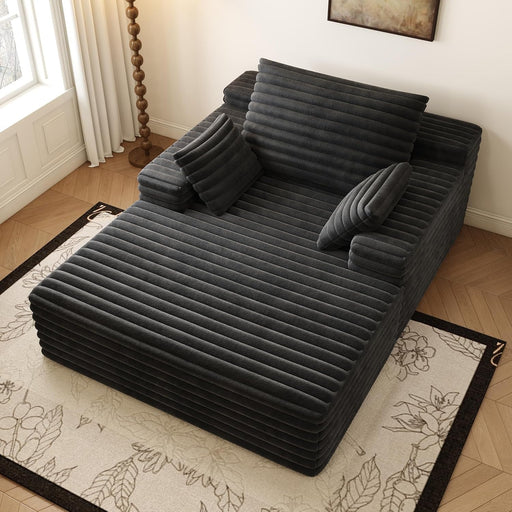 Oversized Plush Chaise Lounge Chair for Indoor Relaxation - ShipItFurniture