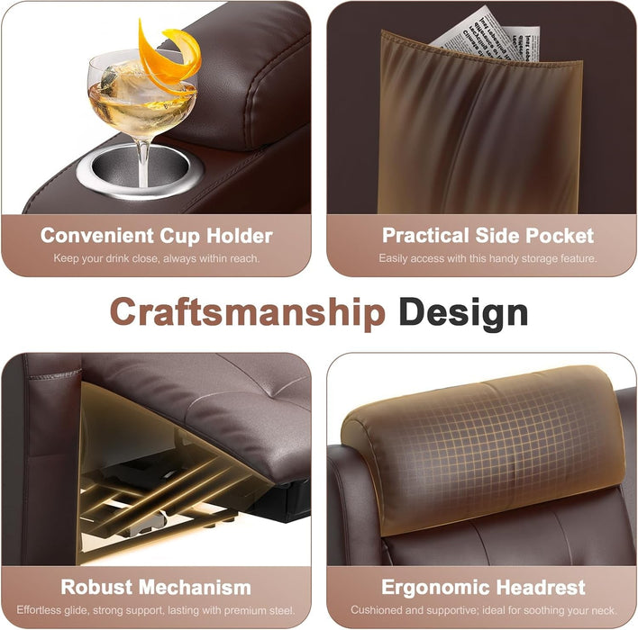 Oversized Recliner Loveseat with Cup Holders and Storage - ShipItFurniture