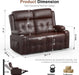 Oversized Recliner Loveseat with Cup Holders and Storage - ShipItFurniture