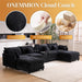 Oversized U Shape Cloud Sectional Sofa with Ottoman - ShipItFurniture
