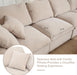 Oversized U Shaped Modular Sectional Sofa with Ottoman - ShipItFurniture