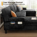 Oversized U Shaped Sectional Sofa with Storage Pockets - ShipItFurniture