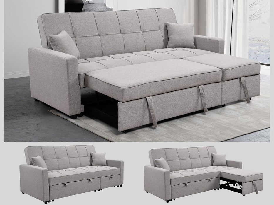 Queen Size Sleeper Sofa Couch with Adjustable Backrest - ShipItFurniture