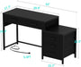 Reversible Computer Desk With Drawers And USB Ports - ShipItFurniture