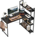 Reversible Small L Shaped Computer Desk with Storage - ShipItFurniture