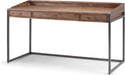 Rustic Acacia Wood and Metal Writing Desk with Drawers - ShipItFurniture