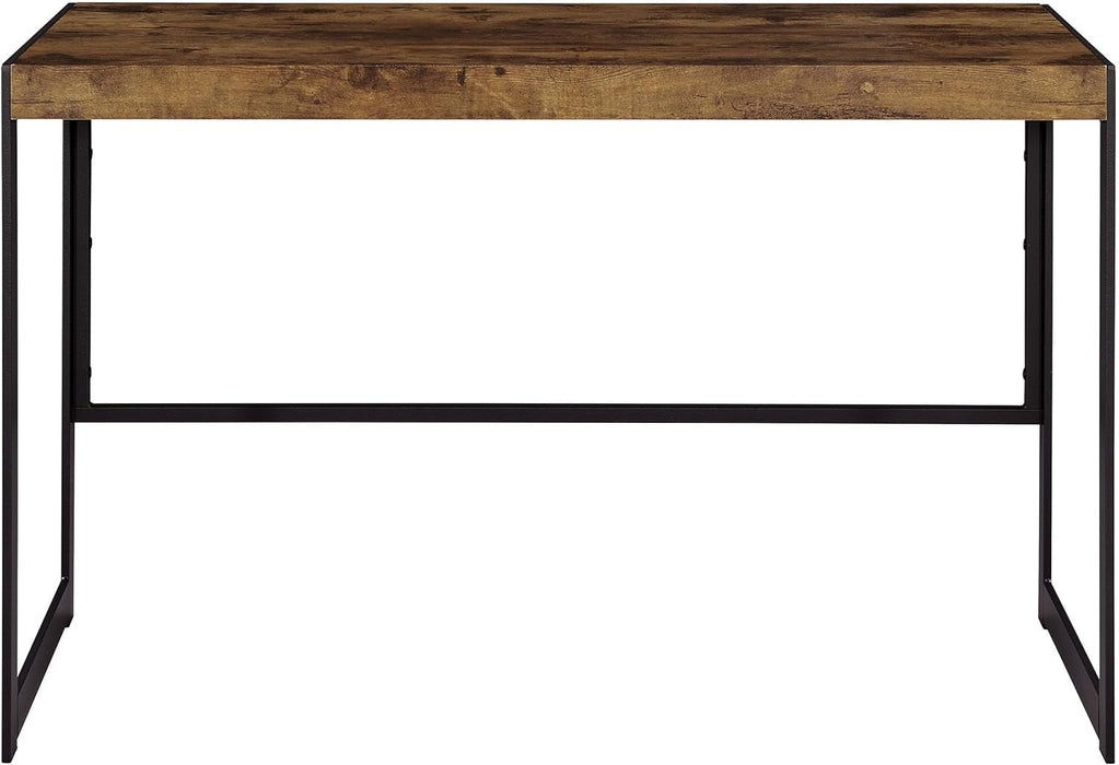 Rustic Nutmeg Writing Desk with Farmhouse Style Design - ShipItFurniture