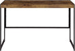 Rustic Nutmeg Writing Desk with Farmhouse Style Design - ShipItFurniture