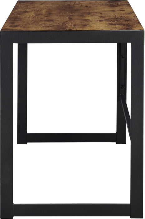 Rustic Nutmeg Writing Desk with Farmhouse Style Design - ShipItFurniture