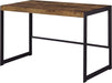 Rustic Nutmeg Writing Desk with Farmhouse Style Design - ShipItFurniture