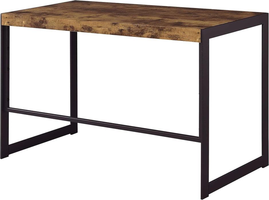 Rustic Nutmeg Writing Desk with Farmhouse Style Design - ShipItFurniture