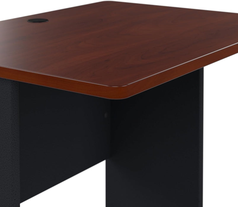Series a 36W Small Desk in Hansen Cherry and Galaxy, Compact Computer Table for Home or Professional Office - ShipItFurniture