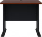 Series a 36W Small Desk in Hansen Cherry and Galaxy, Compact Computer Table for Home or Professional Office - ShipItFurniture