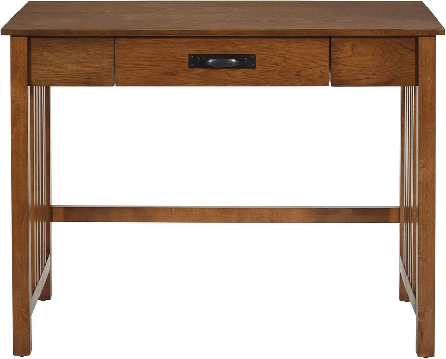Sierra Mission Writing Desk with Pull - Out Storage Drawer - ShipItFurniture