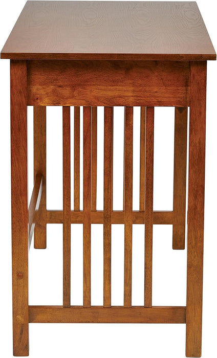 Sierra Mission Writing Desk with Pull - Out Storage Drawer - ShipItFurniture