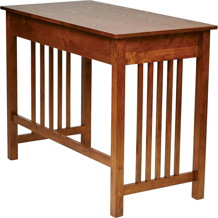 Sierra Mission Writing Desk with Pull - Out Storage Drawer - ShipItFurniture