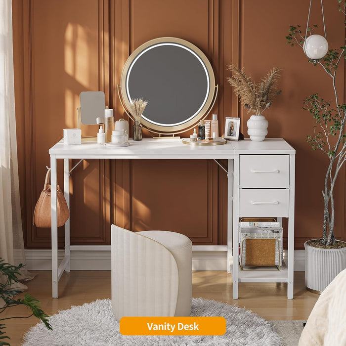 Small Computer Desk with Drawers for Home Office - ShipItFurniture