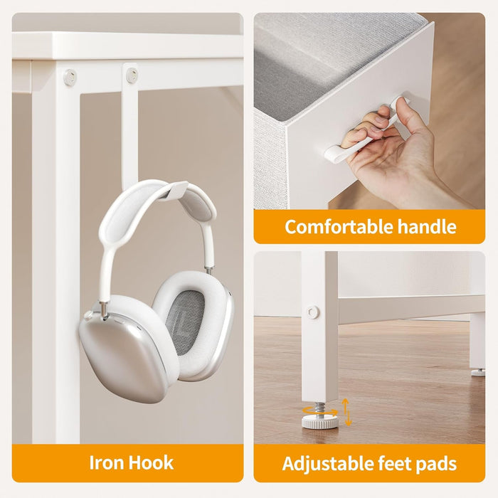 Small Computer Desk with Drawers for Home Office - ShipItFurniture