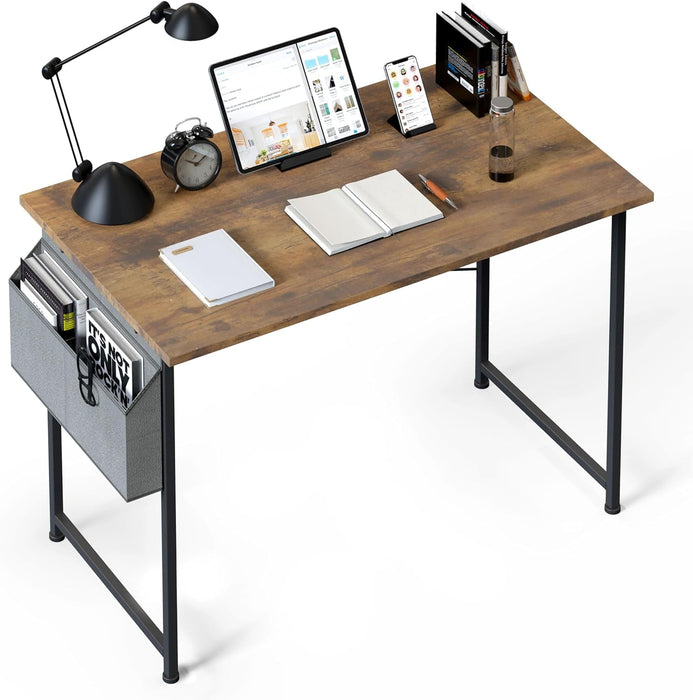 Small Space Writing Desk with Headphone Hooks, Modern Simple Design, Suitable for Study, Home Office and Living Room - ShipItFurniture