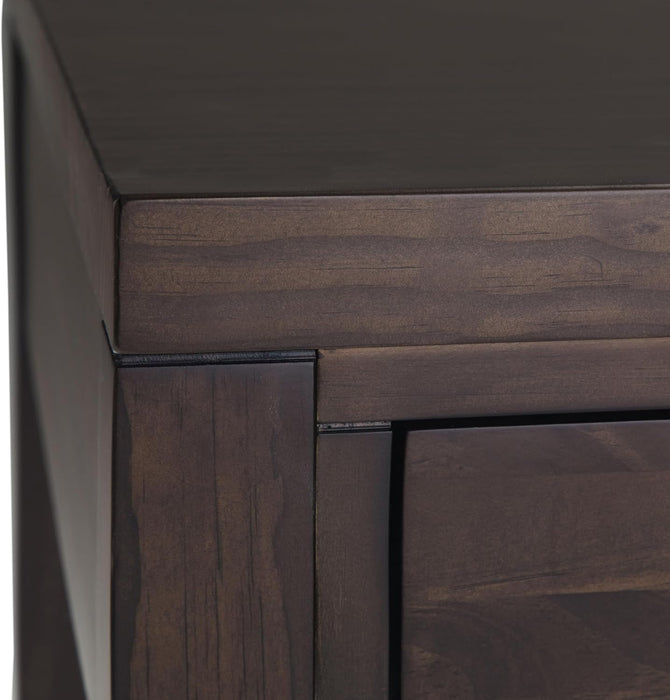 Solid Wood Contemporary Writing Desk with Two Drawers - ShipItFurniture