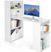Space - Saving 48 Inch Computer Desk with Bookshelf - ShipItFurniture