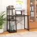 Space - Saving Computer Desk With Shelves For Small Areas - ShipItFurniture