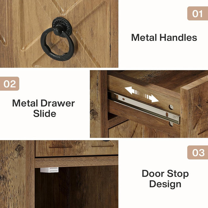 Spacious 59 Inch Computer Desk with Storage Drawer - ShipItFurniture