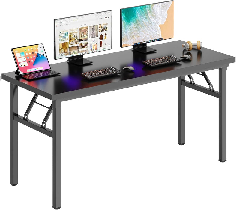 Spacious 62 Inch Office Desk with Metal Frame - ShipItFurniture