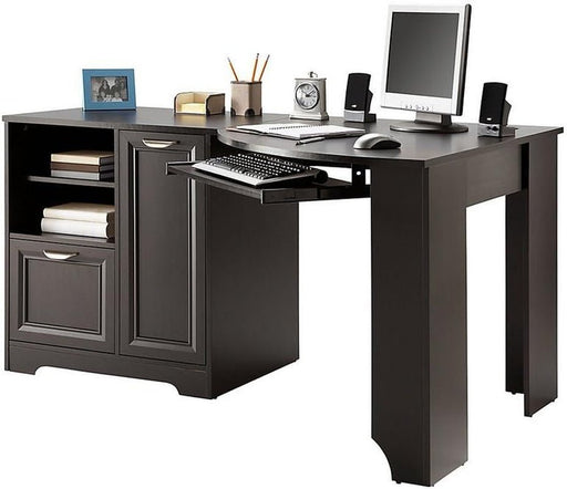 Spacious Corner Computer Desk with Storage and Organization - ShipItFurniture