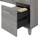 Spacious Home Office Desk with Drawers in Gray - ShipItFurniture