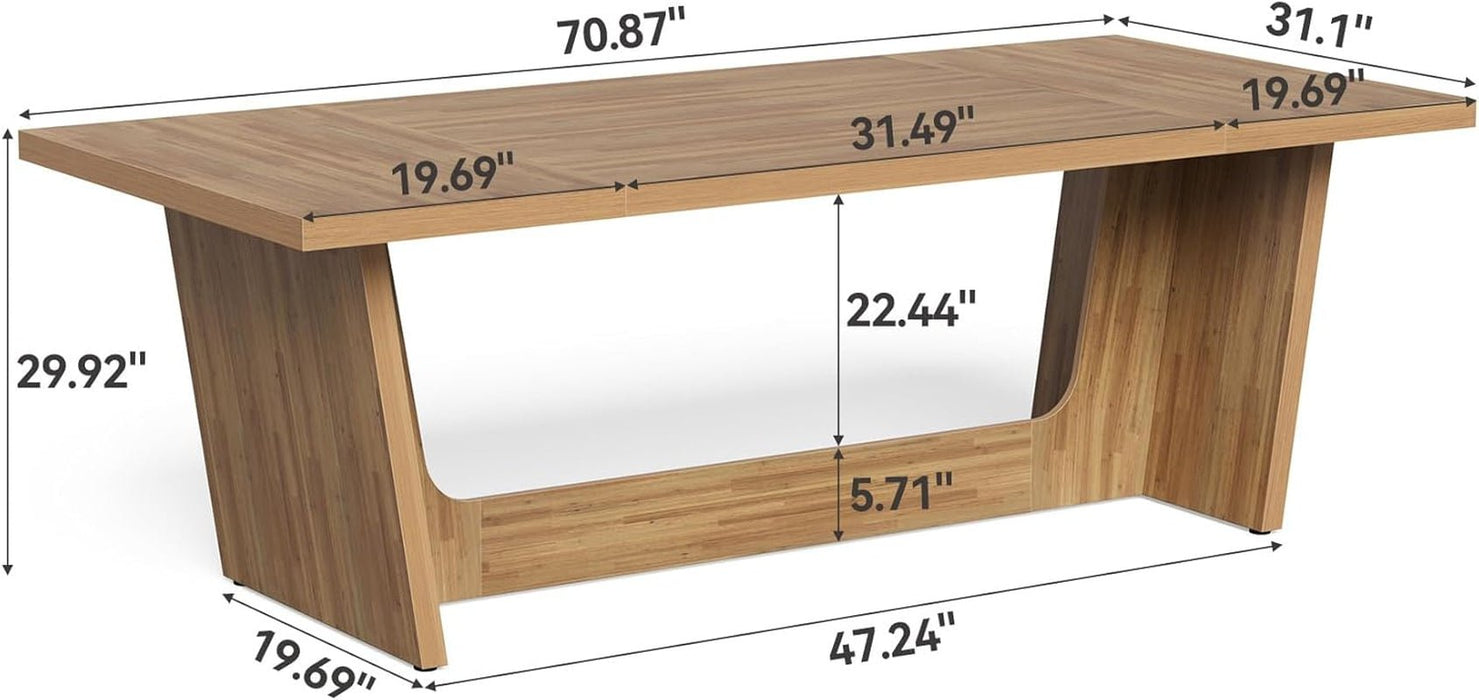 Spacious Wooden Executive Desk for Home Office Use - ShipItFurniture