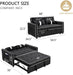 Stylish 3 in 1 Convertible Sofa Bed for Relaxation - ShipItFurniture
