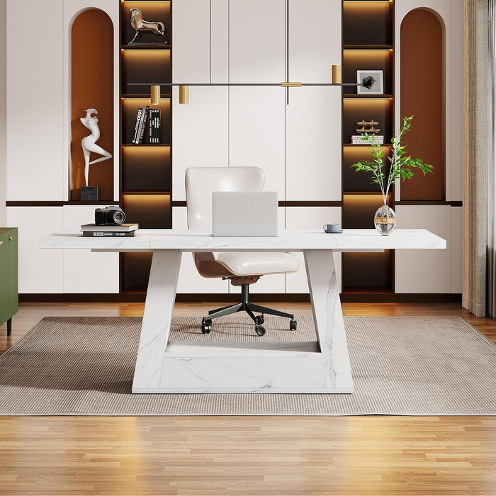 Stylish 63 Inch Large Computer Desk for Home Office - ShipItFurniture