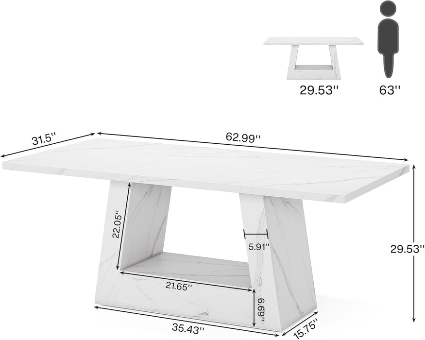 Stylish 63 Inch Large Computer Desk for Home Office - ShipItFurniture