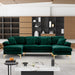 Stylish U Shaped Sectional Sofa Couch with Ottoman - ShipItFurniture