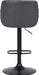 Toby Faux Leather Swivel Barstool, Adjustable, Gray and Black - ShipItFurniture