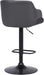 Toby Faux Leather Swivel Barstool, Adjustable, Gray and Black - ShipItFurniture