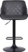 Toby Faux Leather Swivel Barstool, Adjustable, Gray and Black - ShipItFurniture