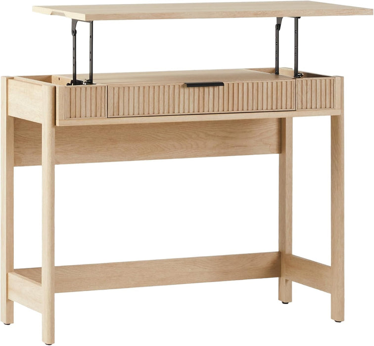 Transitional Lift - Top Desk With Storage And Adjustable Height - ShipItFurniture