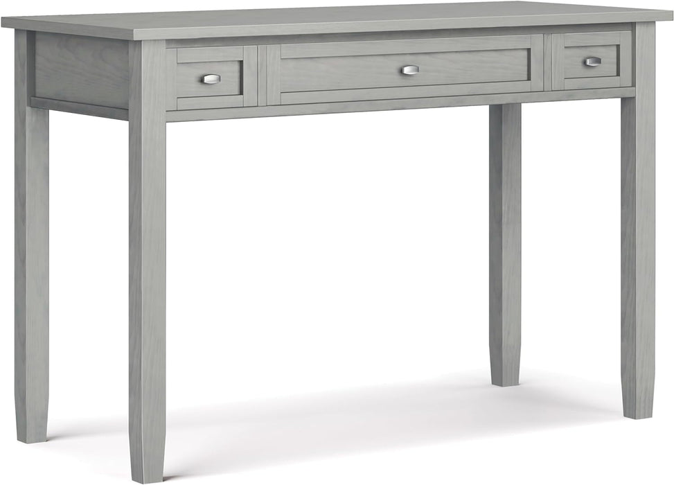 Transitional Solid Wood Writing Desk with Key Features - ShipItFurniture