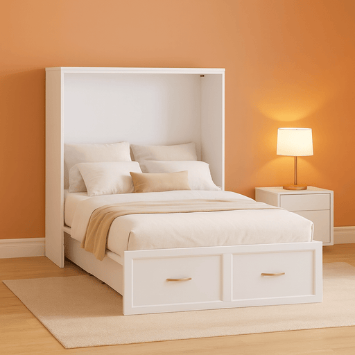 Twin Size Murphy Bed With Charging Station And Storage - ShipItFurniture