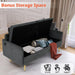Velvet Loveseat Sofa with Storage and USB Ports - ShipItFurniture
