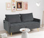 Velvet Loveseat Sofa with Storage and USB Ports - ShipItFurniture