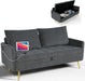 Velvet Loveseat Sofa with Storage and USB Ports - ShipItFurniture