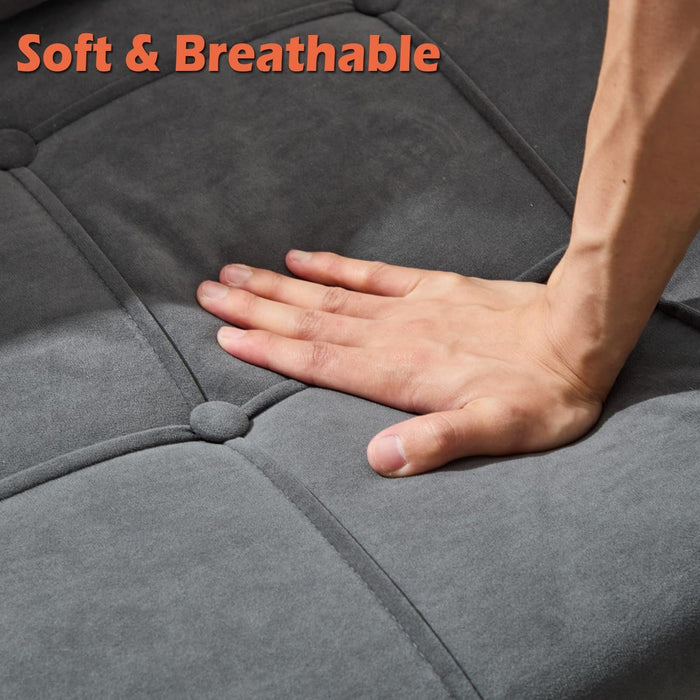 Velvet Loveseat Sofa with Storage and USB Ports - ShipItFurniture